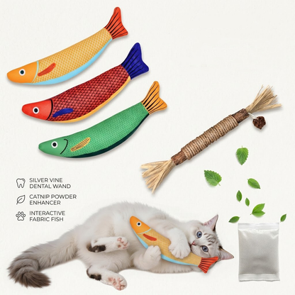 Yeyorentacosh Interactive Crinkle Cat Toy for All Ages: Soft, Durable Teething Relief for Kittens & Cats